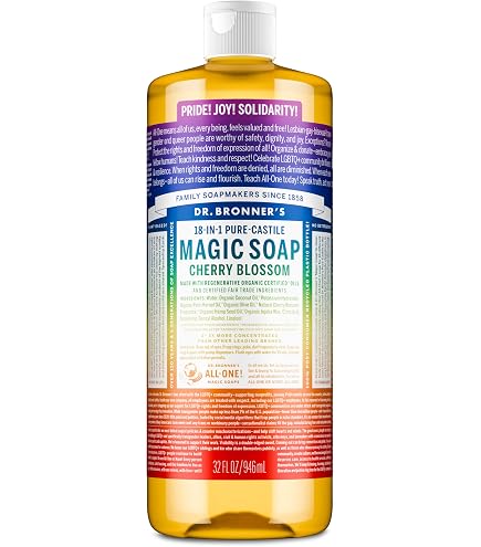 Amazon.com : Dr. Bronners Cherry Blossom Pure-Castile Liquid Soap